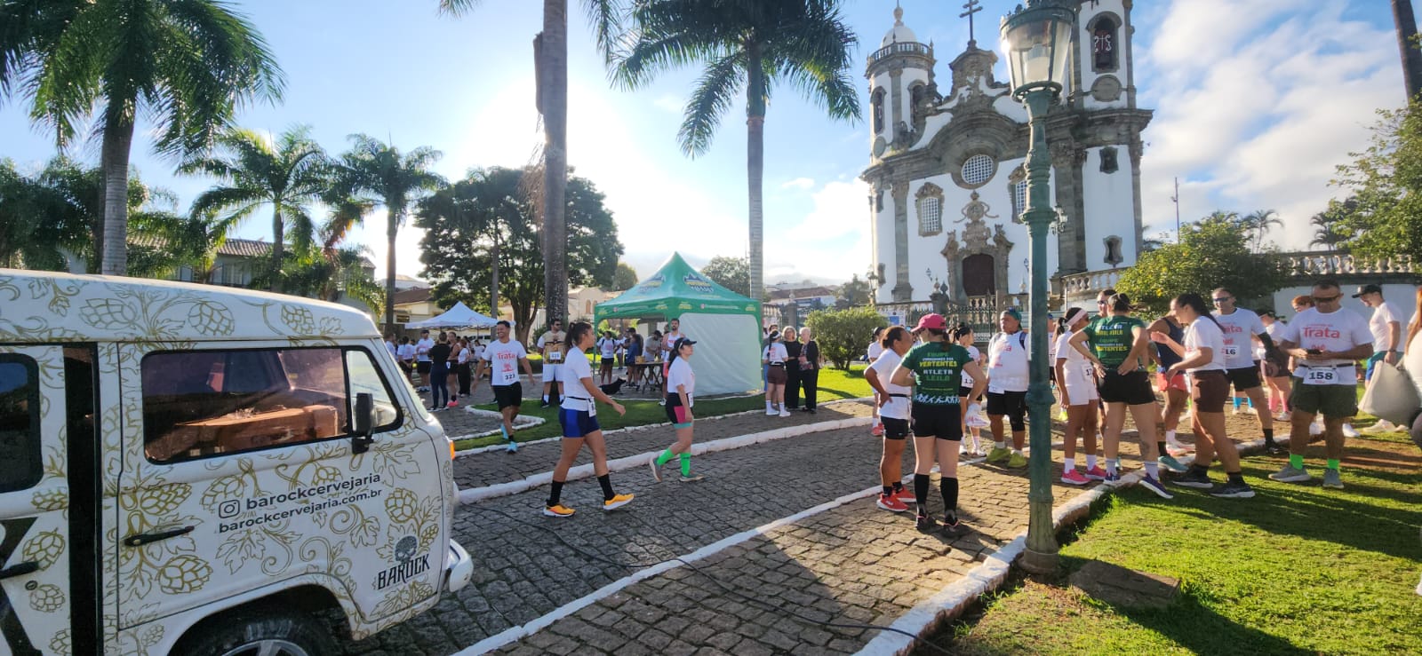 Estrutura móvel da Barock em evento de São João del Rei